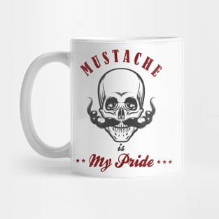 Skull with Mustache Mug